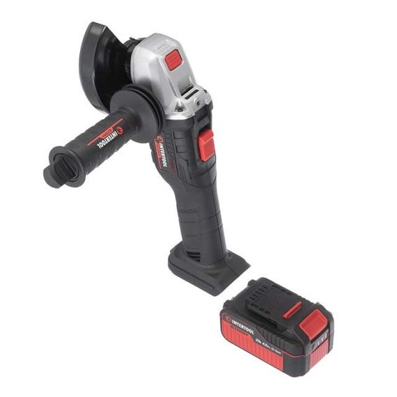 Шліфмашина кутова акумуляторна з безщітковим двигуном 125 мм INTERTOOL WT-0366 | Зображення 5
