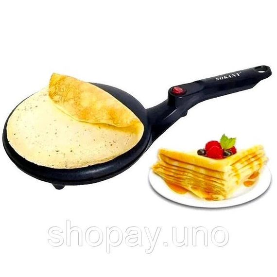 Млинець електричний CREPE MAKER. Колір: чорний | Зображення 5