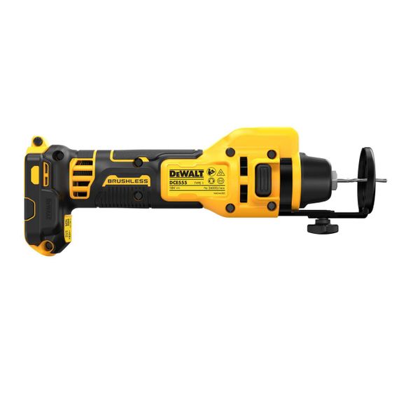 Акумуляторний фрезер для вирізання гіпсокартону DeWALT DCE555N | Зображення 2