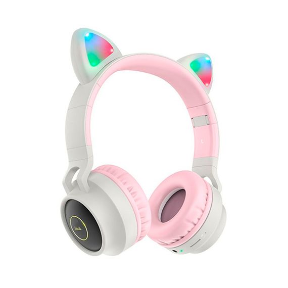Бездротові навушники Bluetooth HOCO W27, Pink/Gray | Зображення 1