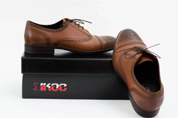 Светло-коричневые туфли оксворды 41 размер | Зображення 2