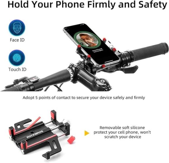 Тримач для телефону Rockbros 699-BK для велосипеда | Зображення 4