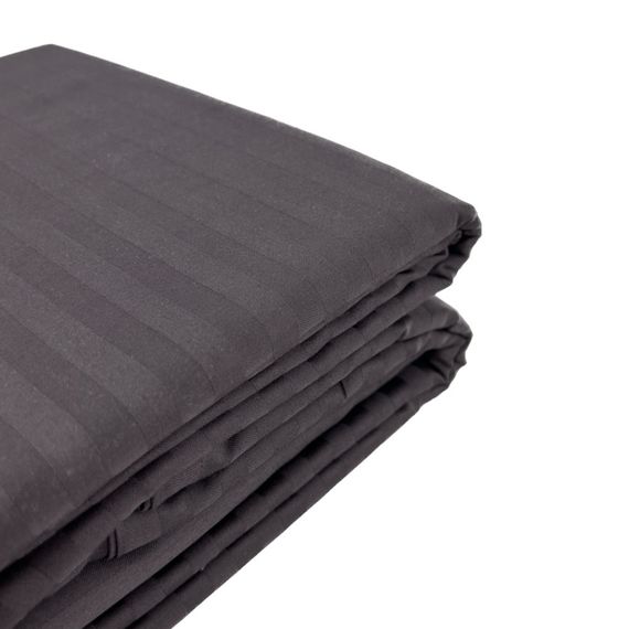 Комплект постельного белья SoundSleep Stripe Chocolate сатин-страйп семейный 160х220 см шоколад (94247992) | Зображення 4