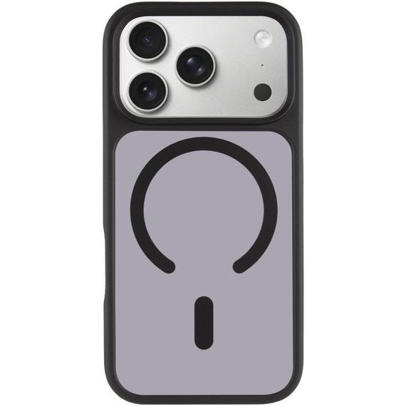 TPU+PC чохол Metal Buttons with MagSafe для Apple iPhone 17 Pro Max (6.9") Чорний / Black | Зображення 1
