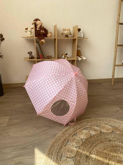 Парасолька дитяча напівавтомат Рожевого кольору | Зображення 2