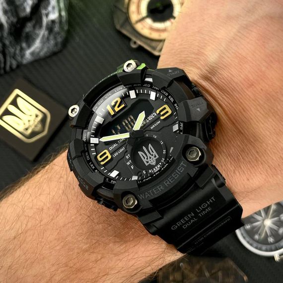 Чоловічий годинник Awarder 003 Тризуб срібло Black | Зображення 6