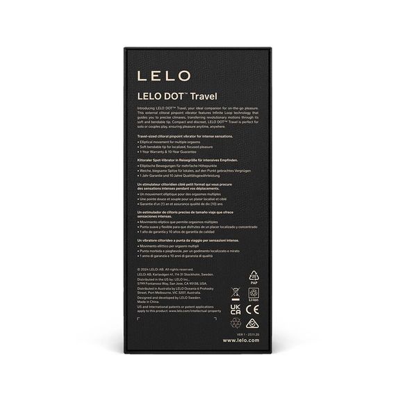 Кліторальний вібратор LELO DOT Travel Purple, точкова стимуляція, 8 режимів | Зображення 3