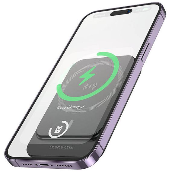 Портативний ЗП Power Bank BOROFONE BJ63 Nimble PD20W з БЗП 5000 mAh Black | Зображення 3