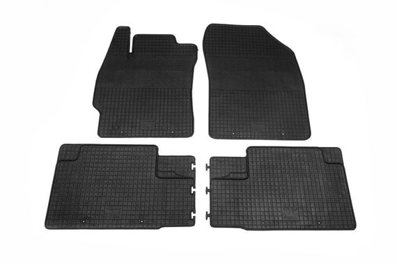 Резиновые коврики (4 шт, Polytep) для Toyota Corolla 2007-2013 гг | Зображення 1
