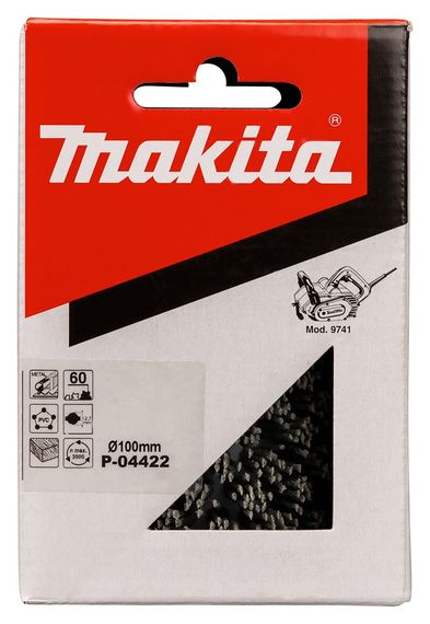 Щітка нейлонова для брашування 100х120 мм K60 для Makita 9741 (P-04422) | Зображення 3