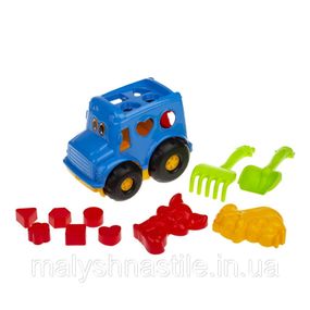 Сортер-автобус "Бусик" №2 Colorplast 0251 Синий