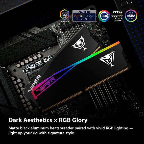 Модуль памяти для компьютера DDR5 64GB (2x32GB) 6000 MHz Viper Elite 5 Ultra RGB Patriot (VEUR564G6028K) | Зображення 8