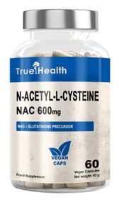 Аминокислоты True Health NAC 600mg ( N-Acetyl-L-Cysteine ) 60 vegan caps