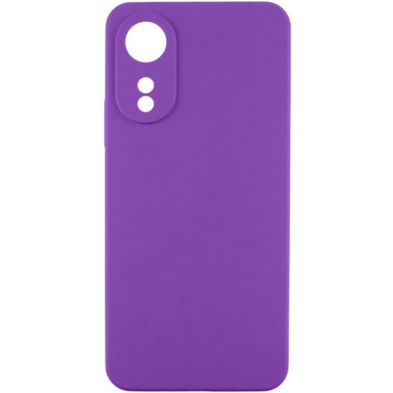 Чехол TPU GETMAN Liquid Silk Full Camera для Oppo A78 4G Фиолетовый / Purple