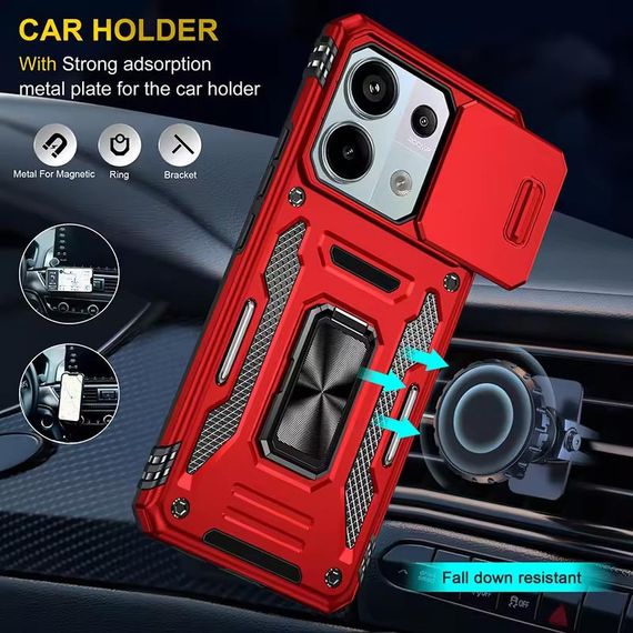 Ударопрочный чехол Camshield Army Ring для Xiaomi Redmi Note 13 4G | Зображення 4