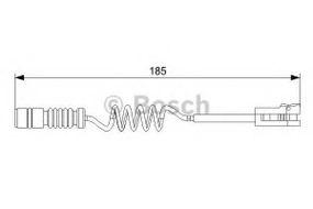 Датчик зносу колодок MB SPRINTER, VW LT TDi (вир-во Bosch) BOSCH 1987473007 на VW LT Mk II автобус (2DB, 2DE, 2DK)