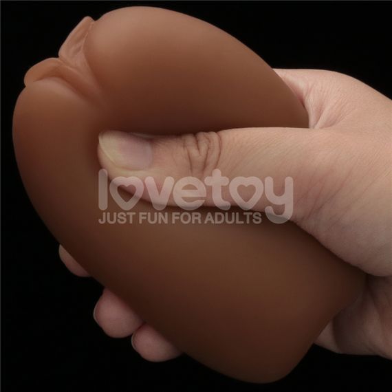 Подвійний мастурбатор вагіна анус SLIDER DOUBLE-ENDED Brown | Зображення 3