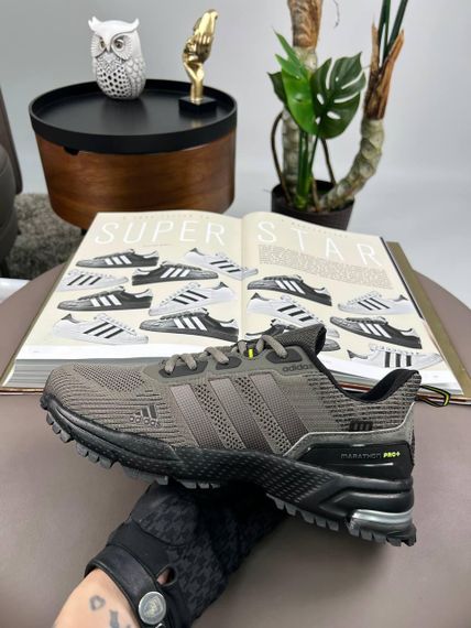 Мужские кроссовки Marathon Pro+ Khaki Black текстиль  весна / літо / осінь A3622 | Зображення 2
