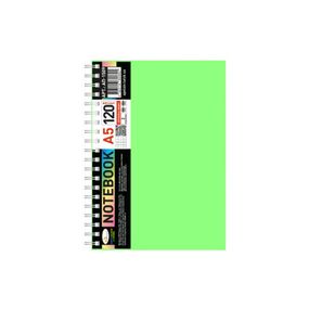 Блокнот А5 АП-1509(Light-Green) 120 аркушів, пружина збоку