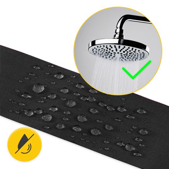 Стрічка кінезіологічна (кінезіо тейп) 4FIZJO 5 см x 31 м Black (P-5905973405522) | Зображення 1