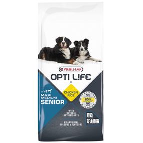 Сухий корм для літніх собак середніх та великих порід Opti Life Senior Medium & Maxi, 12.5 кг