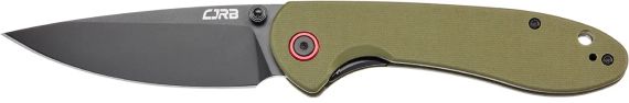 Ніж CJRB Feldspar Black Blade Green