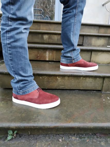 Стильні зимові кеди VadRus бордового кольору 43 розмір | Зображення 1