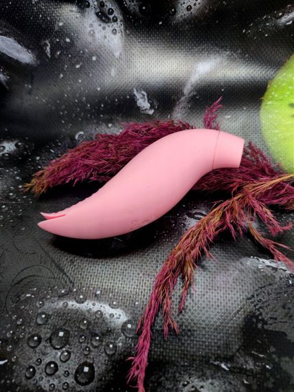 Вакуумний кліторний стимулятор з вібрацією двосторонній Chisa, рожевий Sex Aura | Зображення 5