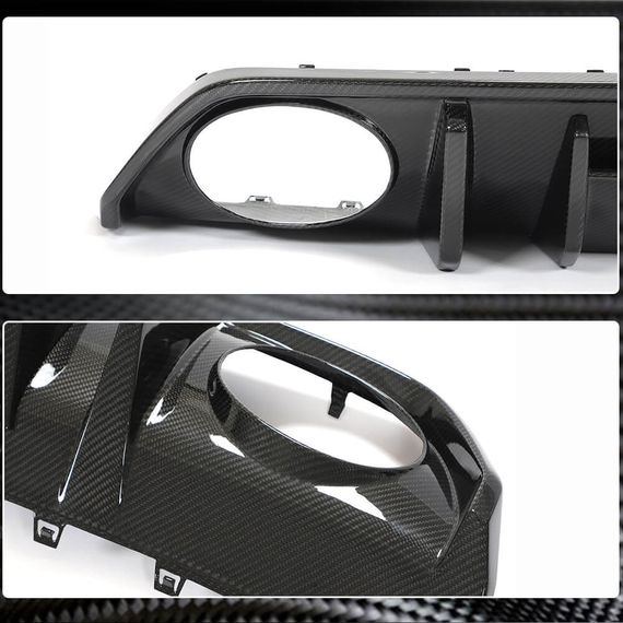 Дифузор заднього бампера (для RS SD, Карбон) для Ауди A3 2020- рр | Зображення 2