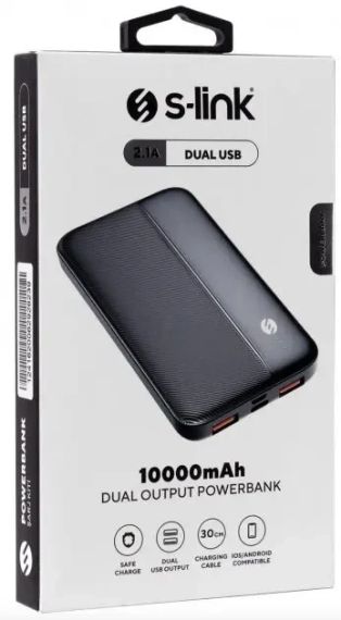 Повербанк Power Bank S-Link IP-G10N 10000 mAh чорний | Зображення 5