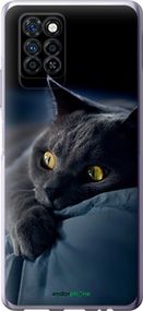 Чохол на Infinix Note 10 Pro Димчастий кіт "825u-2709-2448"