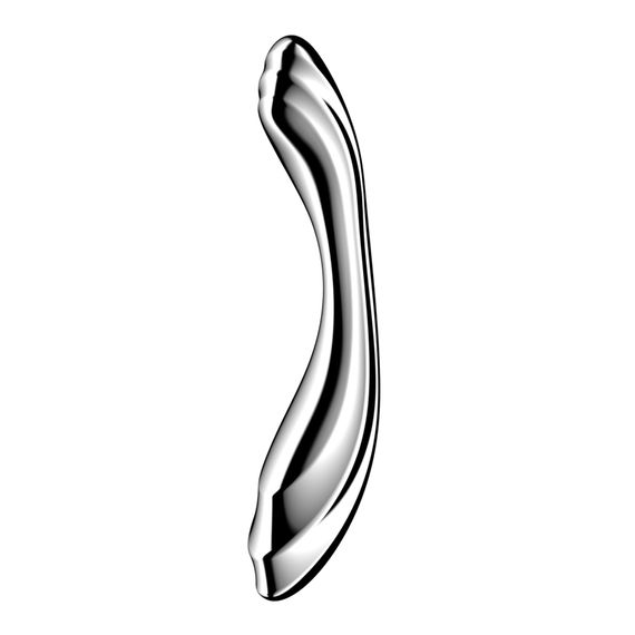 Металевий дилдо Satisfyer Pure Gravity 2, двосторонній, можна нагрівати й охолоджувати, дуже важкий | Зображення 1