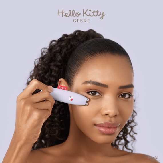 Мікрострумова ручка для підтяжки шкіри обличчя GESKE MicroCurrent Face-Lift Pen 6в1 by Hello Kitty purple | Зображення 3