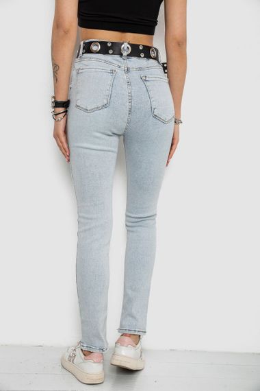 Джинсы женские Skinny Американки, цвет голубой, 182R00659 | Зображення 3