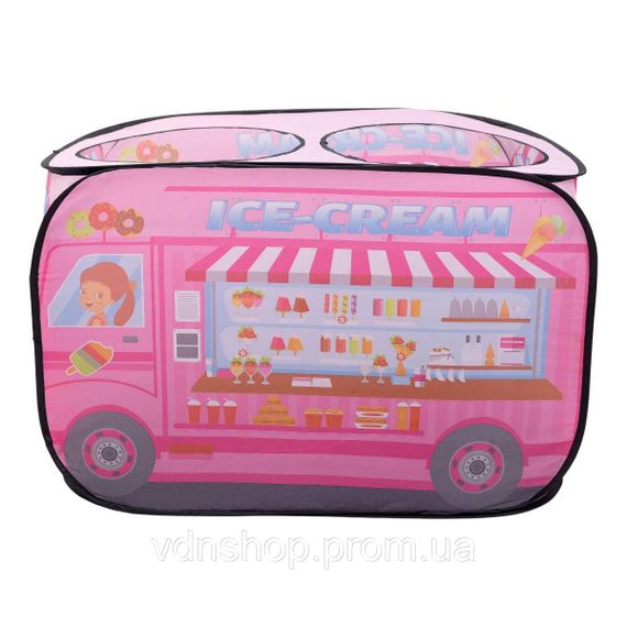 Дитячий ігровий намет «Фургон з морозивом» 110×70×66 см намет для дівчинки Рожевий HP-S-5NDP | Зображення 3