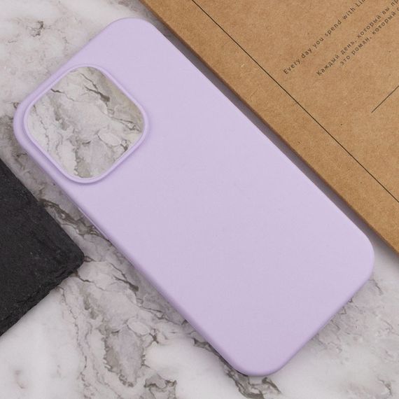 Чохол Silicone Case Full Protective (AA) NO LOGO для Apple iPhone 16 Pro Max (6.9") Бузковий / Lilac | Зображення 4