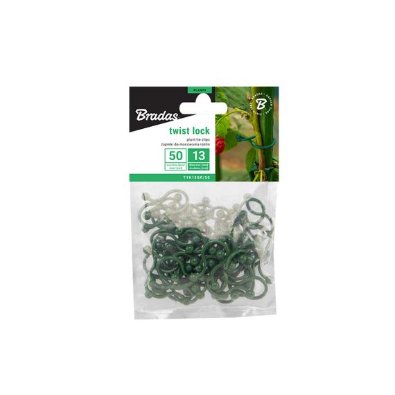 Затискачі Bradas TWIST LOCK діаметром 13 мм 50 шт TYK13GR/50 | Зображення 1
