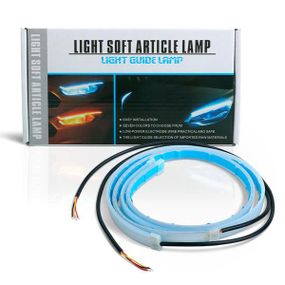 LED стрічка DRL повороти ТЕТРІС 30 см Світлодіодна Денні ходові вогні, біло-жовті 12В 2 штуки