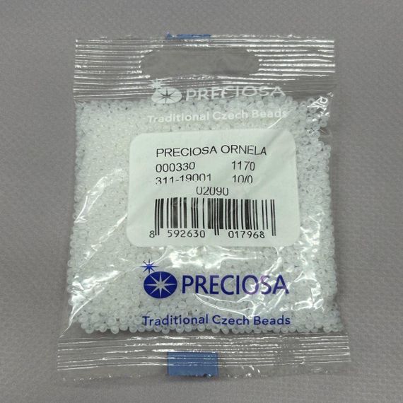 Бисер чешский Preciosa 10/0, цвет 02090 - 50 г | Зображення 1