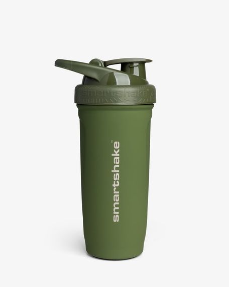 Шейкер спортивний SmartShake металевий Reforce Stainless Steel 30oz/900ml Army Green | Зображення 1