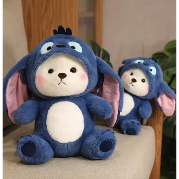 Плюшевий Ведмедик у капюшоні Стіч 71 см, іграшка-антистрес Ведмедик у костюмі Стіч | Зображення 2