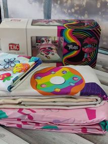 Постельное белье детское TAC Trolls Хлопок/Ранфорс Полуторный размер