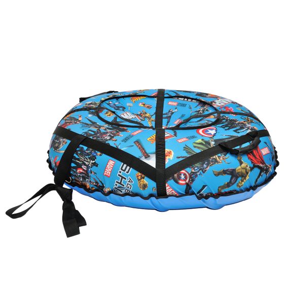 Надувні санчата тюбінг 100 см "Марвел синій" (Оксфорд, ПВХ) санки ватрушка | Зображення 2