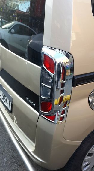 Накладка на стопи з вигином (2 шт, пласт) для Peugeot Bipper 2008-2024 рр | Зображення 1