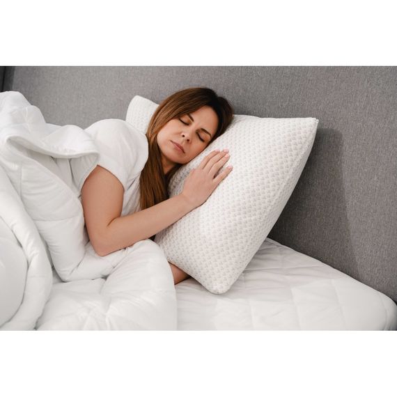 Подушка Ardesto ортопедична Sleepwell прямокутна, піна меморі 50х70см білий (ART5070SHP) | Зображення 4