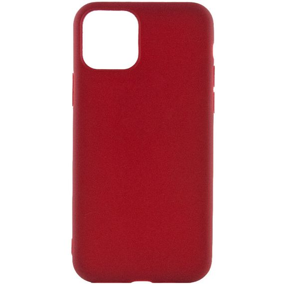 Силиконовый чехол Candy для Apple iPhone 14 (6.1") Бордовый