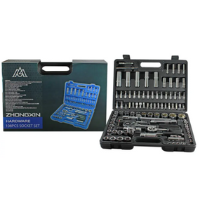 Набір інструментів ZHONGXIN Wrench Socket 108 предметів для дому та авто / JC-8055