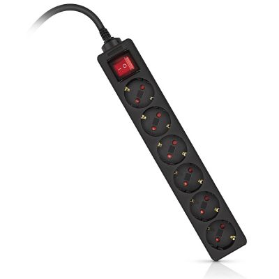 Сетевой фильтр питания REAL-EL RS-6 Protect M 3m, black (EL122300034) | Зображення 3