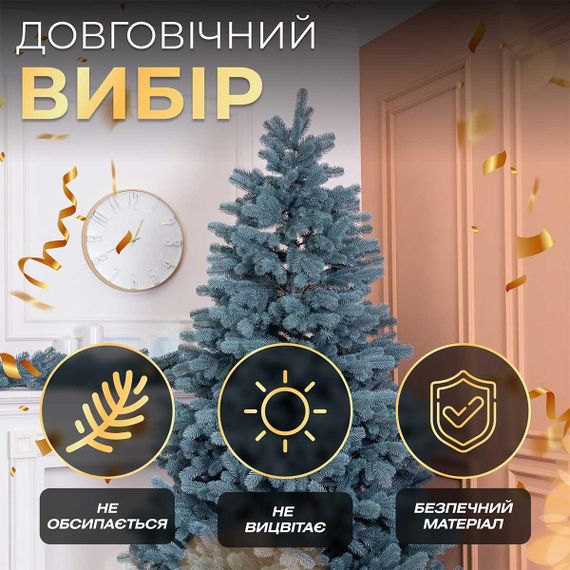 Ялинка штучна 1.8 м Говерла блакитна | Зображення 8