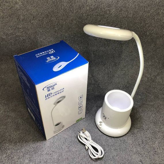 Лампа акумуляторна з гнучкою ніжкою, Настільна лампа для робочого кабінету Настільна для столу FE-21 | Зображення 3